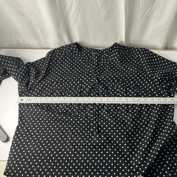 Notations Black and White Polka Dot Blouse - Picture 2 of 7